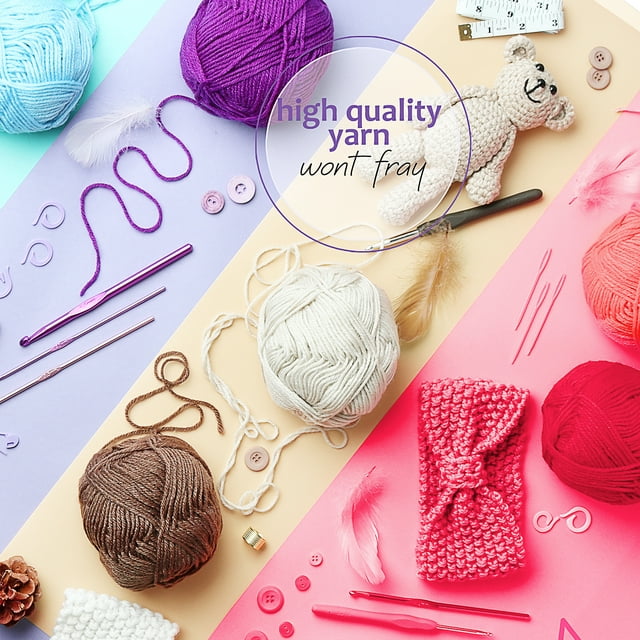 Hand Knitting Crochet Yarn - 24pc