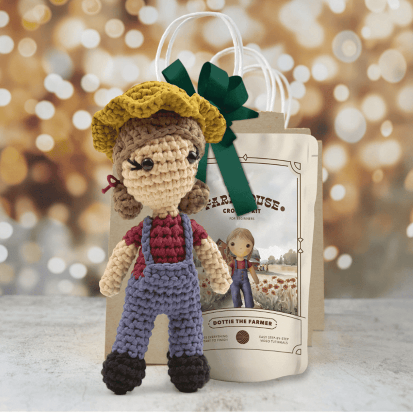 CraftBud Crochet Kit for Beginners, Learn to Crochet Amigurumi Stuffed Animal Kit with Step-by-Step Video Tutorials, Arts & Crafts For Kids and Adults