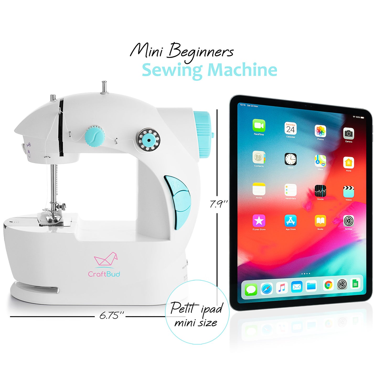 Kids Mini Sewing Machine, 122 PC Kit