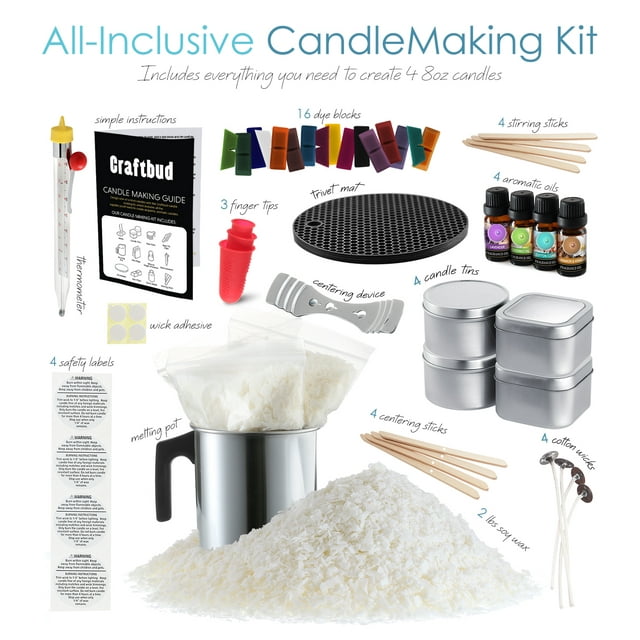 Complete DIY Candle Making Kit Supplies