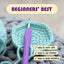 Soft Yarn for Crocheting – Crochet & Knitting Yarn, Beginner Yarn with Easy-to-See Stitches, 250 Yds Amigurumi Yarn, Cotton-Nylon Blend Tshirt Yarn for Crocheting, Worsted Weight Yarn