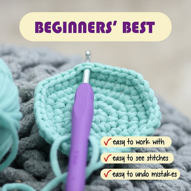 Cotton Crochet Kit for Beginners Adults and Kids - Beginner Crochet Kit for Adults with Step-by-Step Video Tutorials, Amigurumi and Crocheting Kit, Crochet Starter Kit with Beginner Yarn and Crochet Backpack