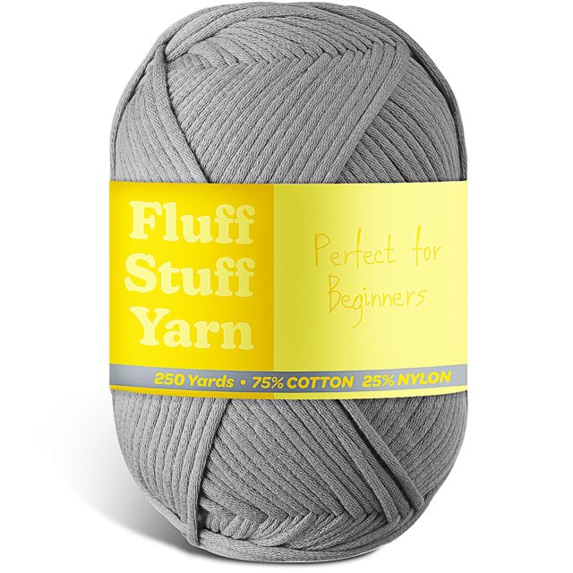 Soft Yarn for Crocheting – Crochet & Knitting Yarn, Beginner Yarn with Easy-to-See Stitches, 250 Yds Amigurumi Yarn, Cotton-Nylon Blend Tshirt Yarn for Crocheting, Worsted Weight Yarn