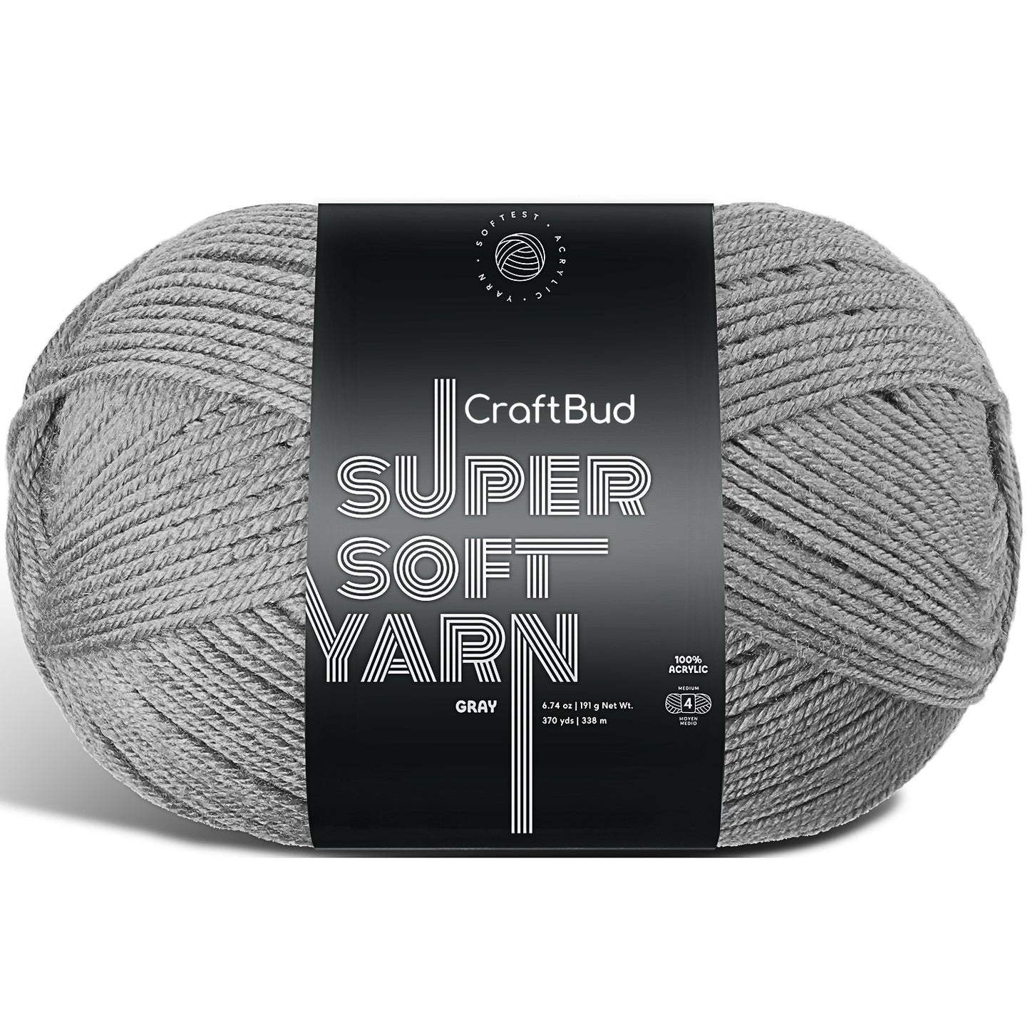 Acrylic Yarn for Crocheting & Knitting - Crochet Yarn for Crocheting, Knitting Yarn, Soft Yarn for Crocheting, 3 Pack of 370 Yards Yarn for Knitting & Amigurumi, Medium Worsted Weight Yarn