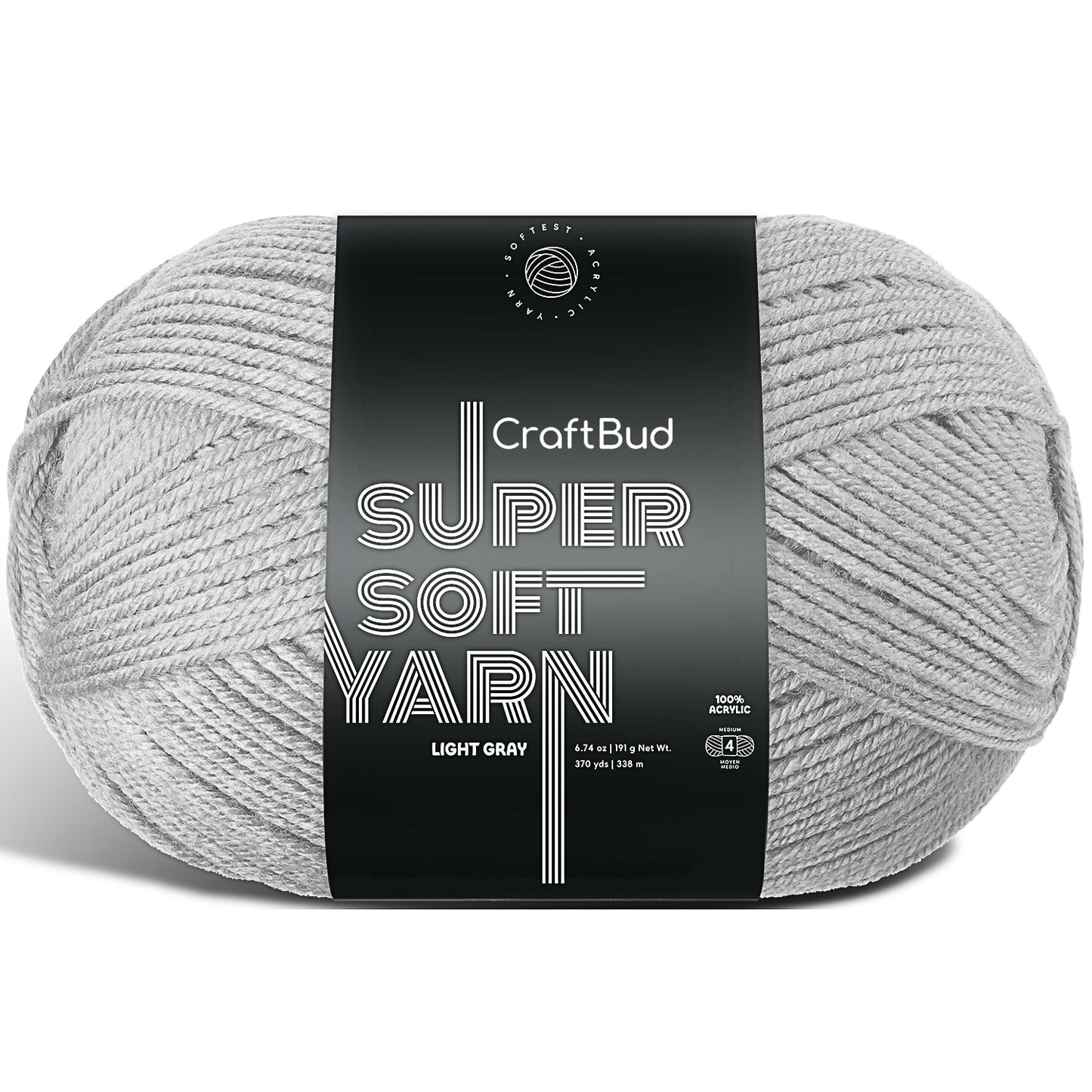 Acrylic Yarn for Crocheting & Knitting - Crochet Yarn for Crocheting, Knitting Yarn, Soft Yarn for Crocheting, 3 Pack of 370 Yards Yarn for Knitting & Amigurumi, Medium Worsted Weight Yarn