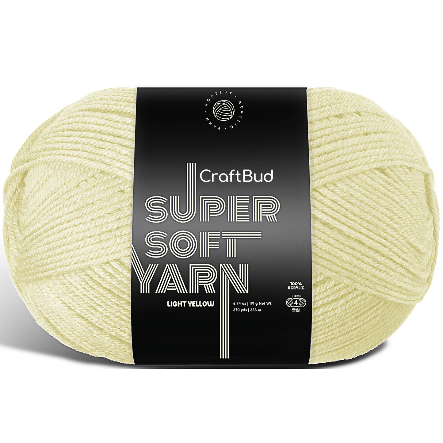 Acrylic Yarn for Crocheting & Knitting - Crochet Yarn for Crocheting, Knitting Yarn, Soft Yarn for Crocheting, 3 Pack of 370 Yards Yarn for Knitting & Amigurumi, Medium Worsted Weight Yarn