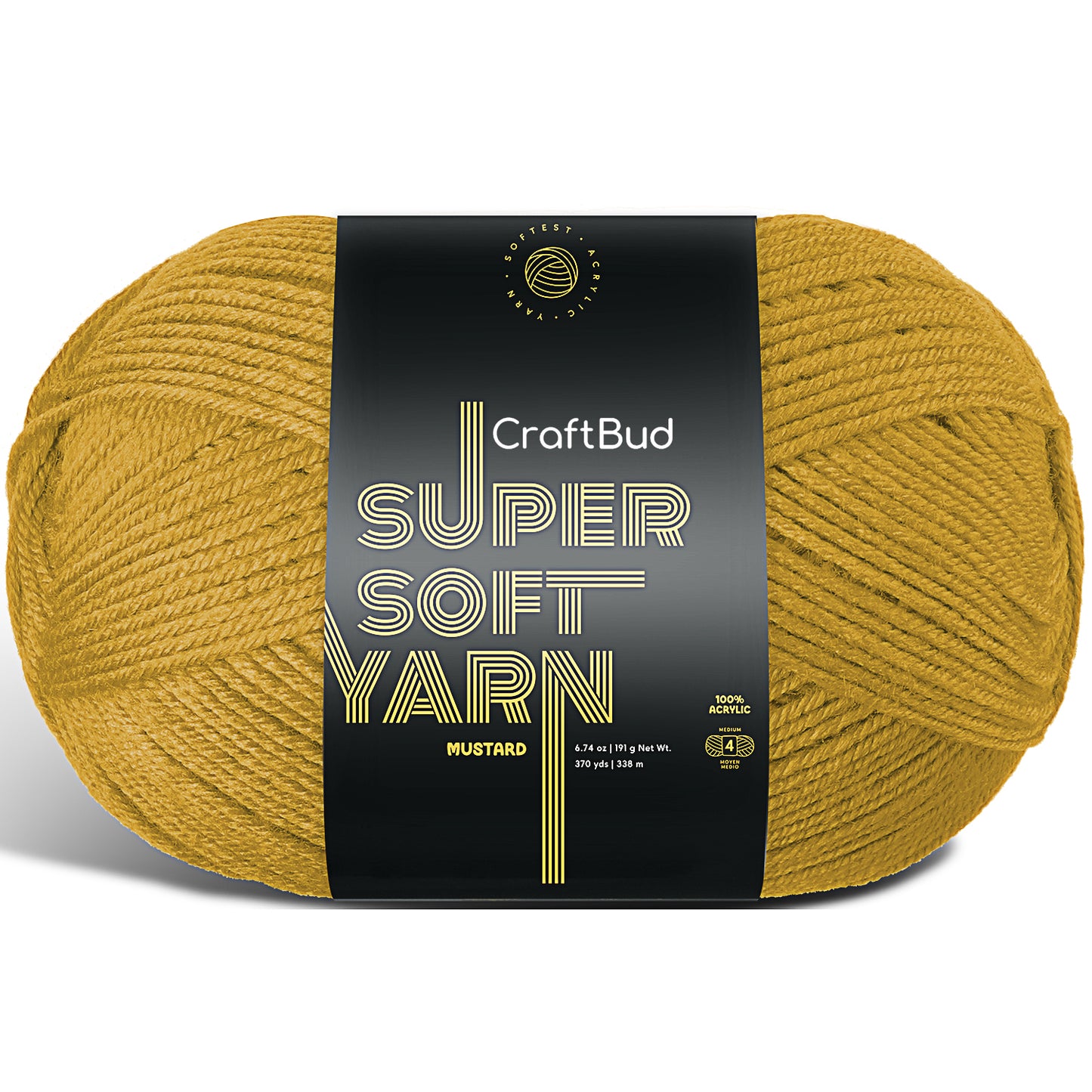 Acrylic Yarn for Crocheting & Knitting - Crochet Yarn for Crocheting, Knitting Yarn, Soft Yarn for Crocheting, 3 Pack of 370 Yards Yarn for Knitting & Amigurumi, Medium Worsted Weight Yarn