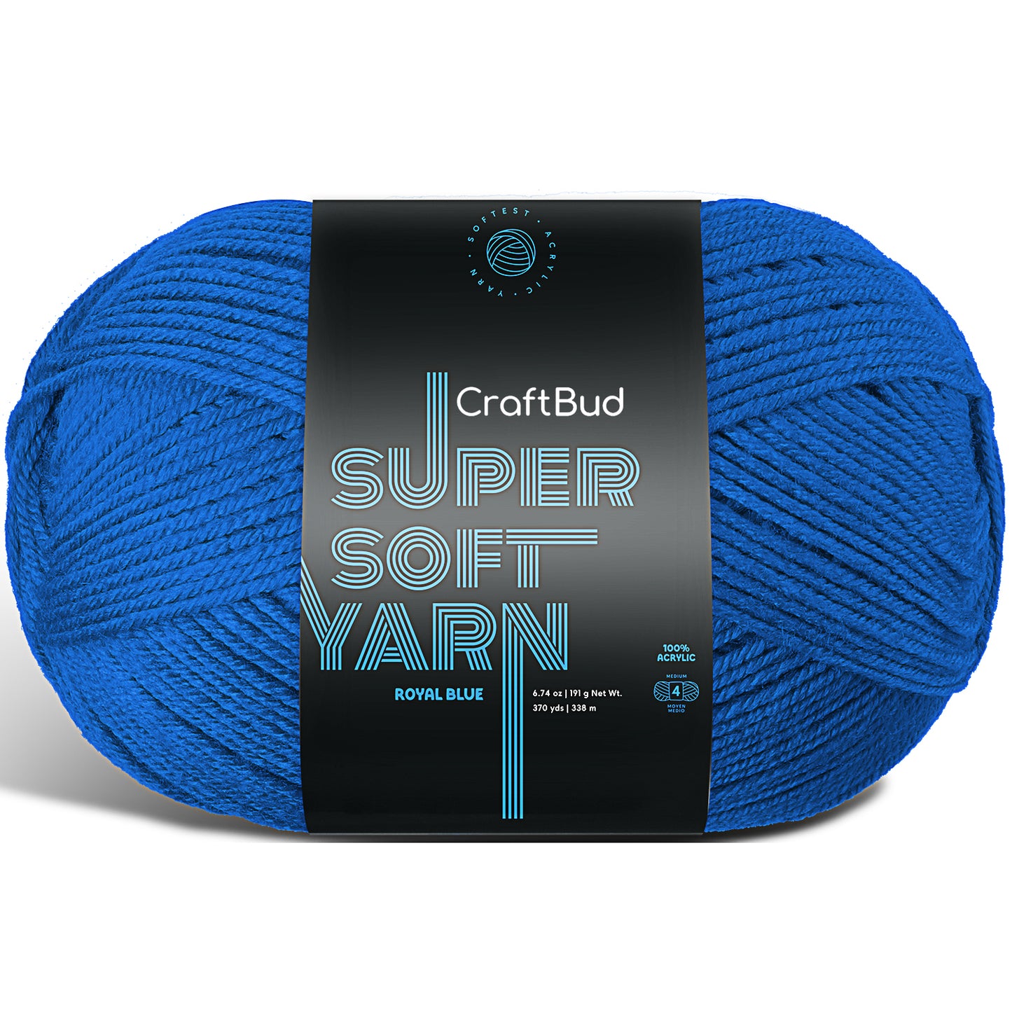 Acrylic Yarn for Crocheting & Knitting - Crochet Yarn for Crocheting, Knitting Yarn, Soft Yarn for Crocheting, 3 Pack of 370 Yards Yarn for Knitting & Amigurumi, Medium Worsted Weight Yarn