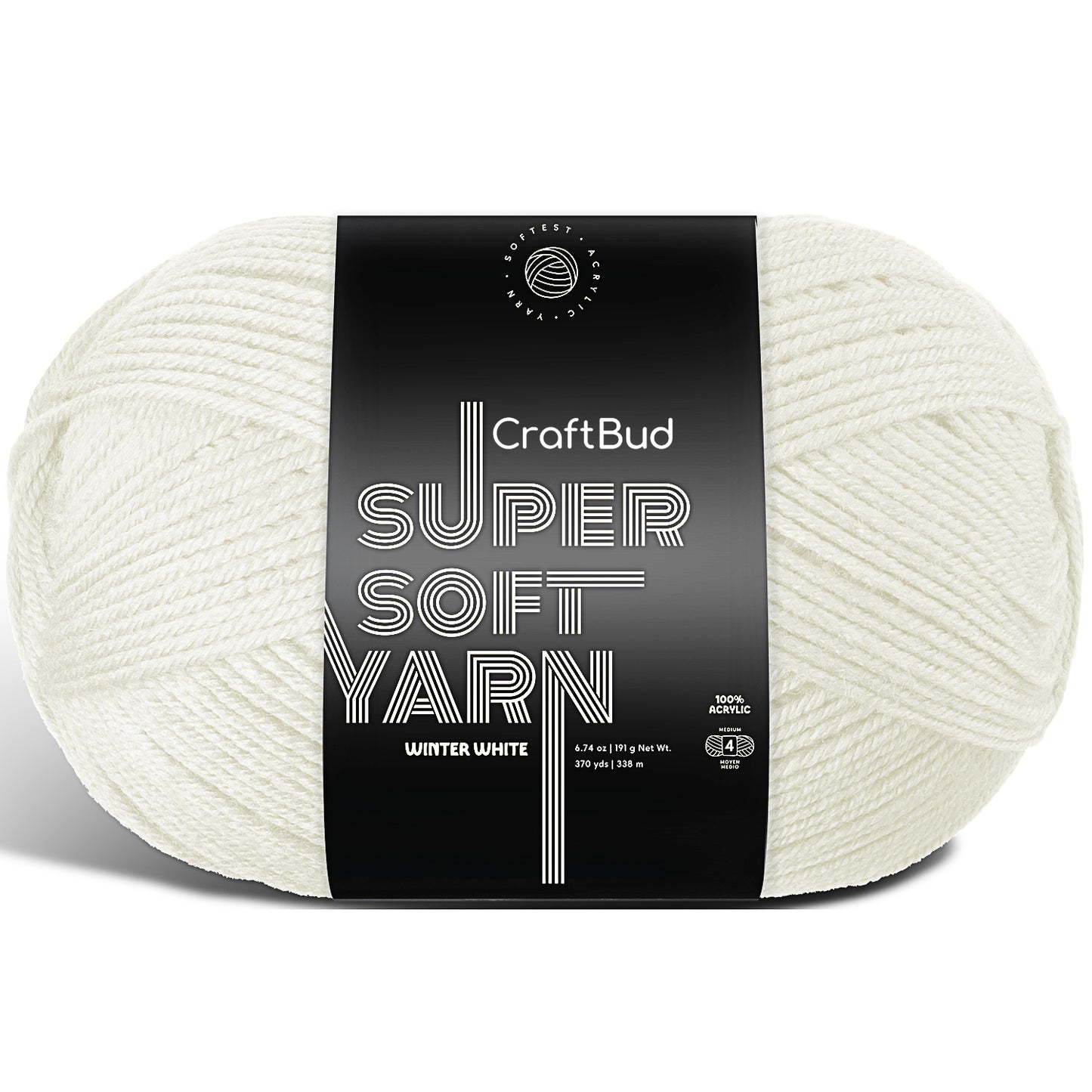 Acrylic Yarn for Crocheting & Knitting - Crochet Yarn for Crocheting, Knitting Yarn, Soft Yarn for Crocheting, 3 Pack of 370 Yards Yarn for Knitting & Amigurumi, Medium Worsted Weight Yarn