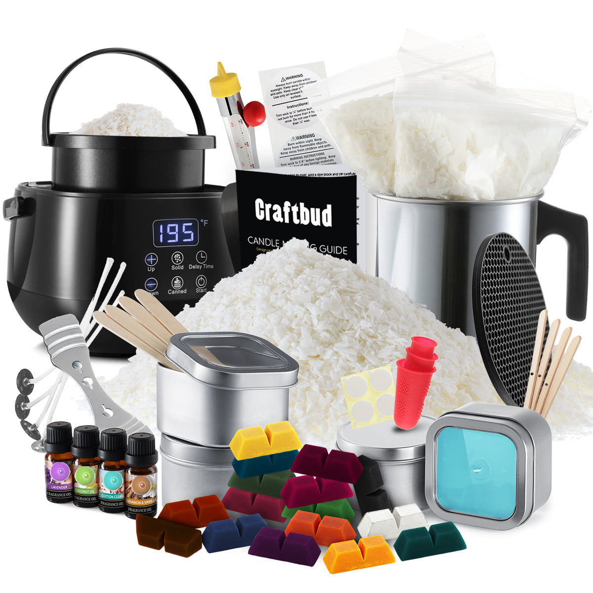 Mini Candle Making Kit Full DIY Soy Candle Making Kit – CraftBud