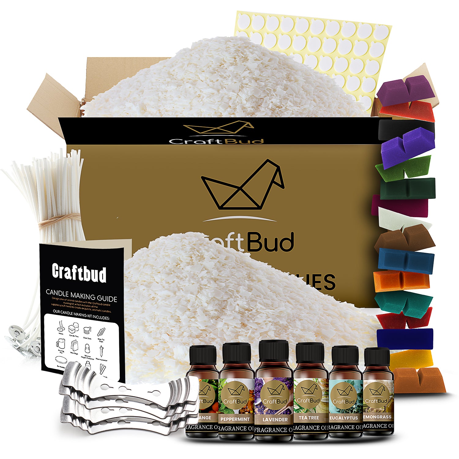 Candle Making Craft Supplies, Wax, Thermometer & Boil Bags 052124100036 on  eBid United States