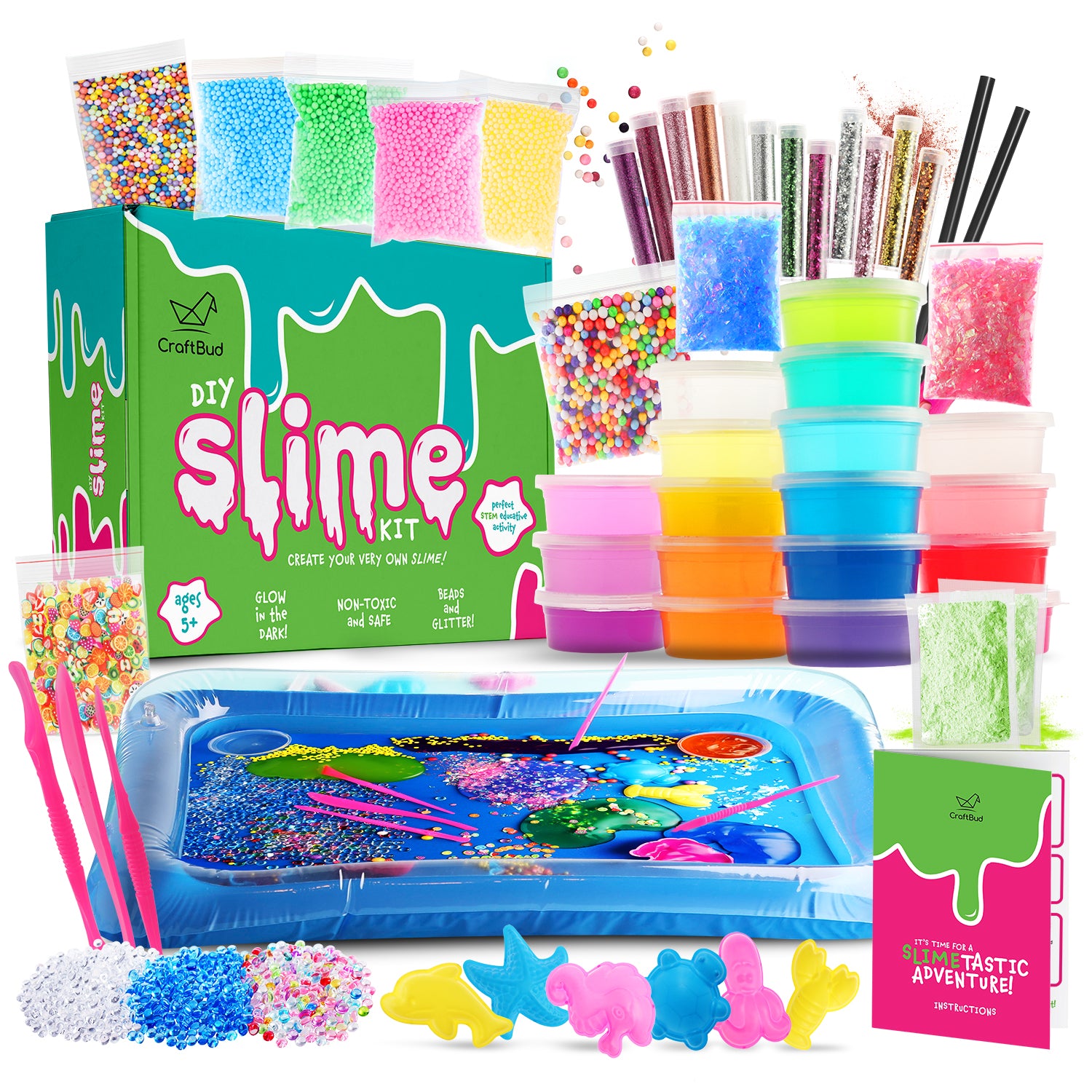 Ultimate 5 in 1 Slime Maker Kit, Make 5 Slimes