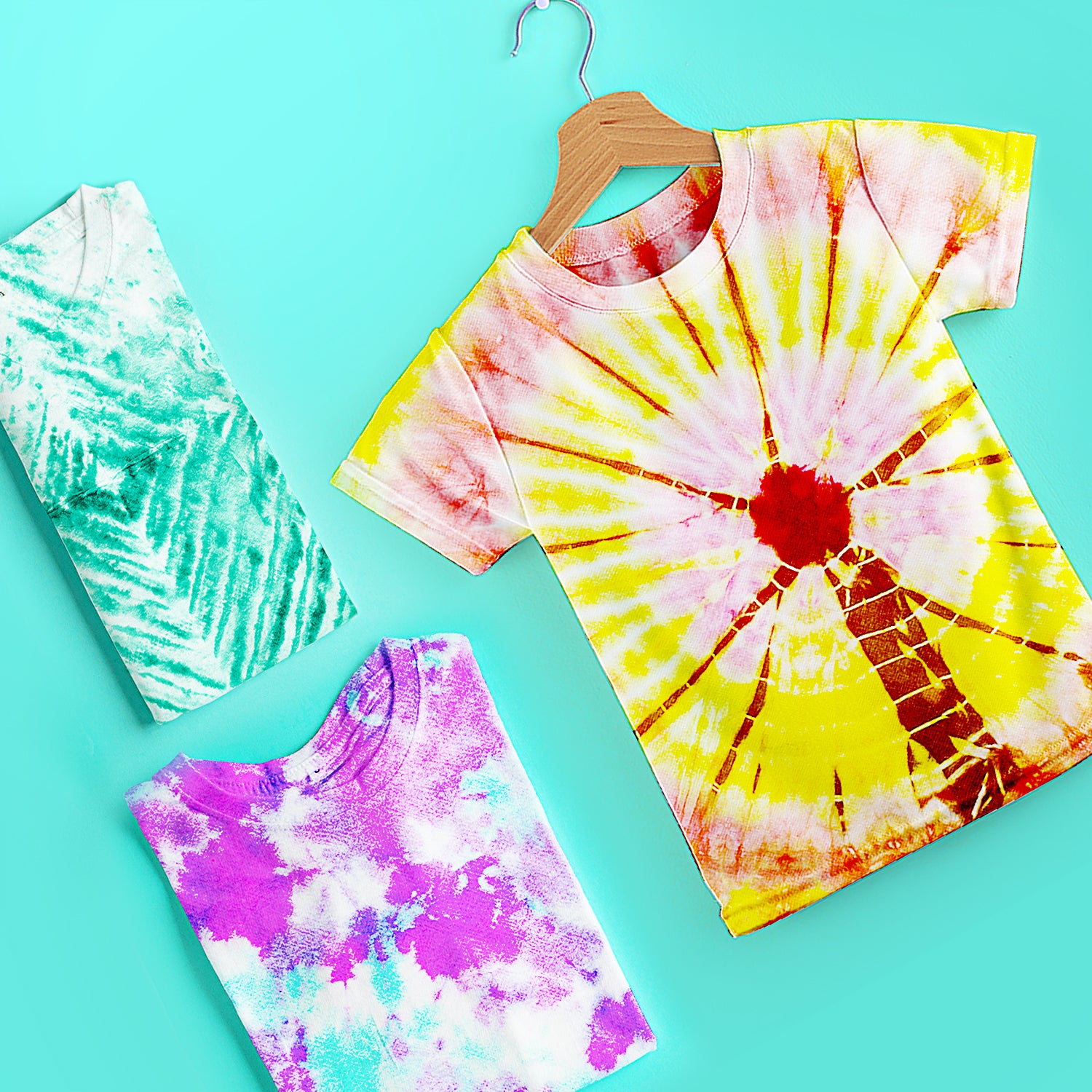 Tie Dye Kit - Tie Dye Kits for Kids - Includes 4 White T-Shirt